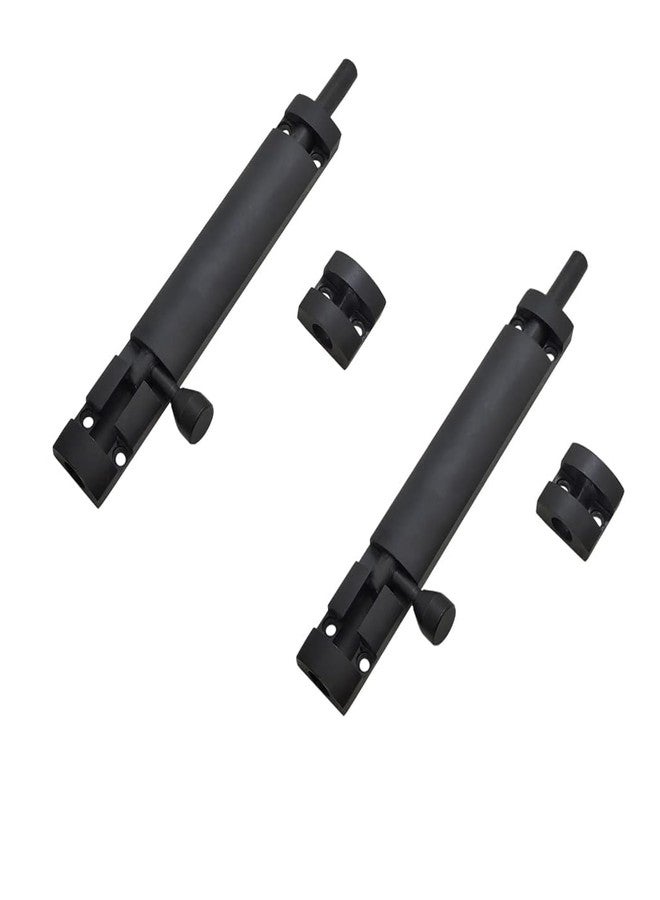 SENSI 2 Pack Premium Aluminum Tower Bolt 6 Inch | Heavy Duty Tower Bolt for Main Door, Bathroom & Bedroom | Kundi Door Latch, Chitakni for Home, Office Doors & Windows | Matt Black Finish - Image 5